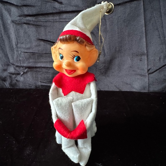 Vintage, whimsical Christmas Elf, 12” long - Picture 1 of 8